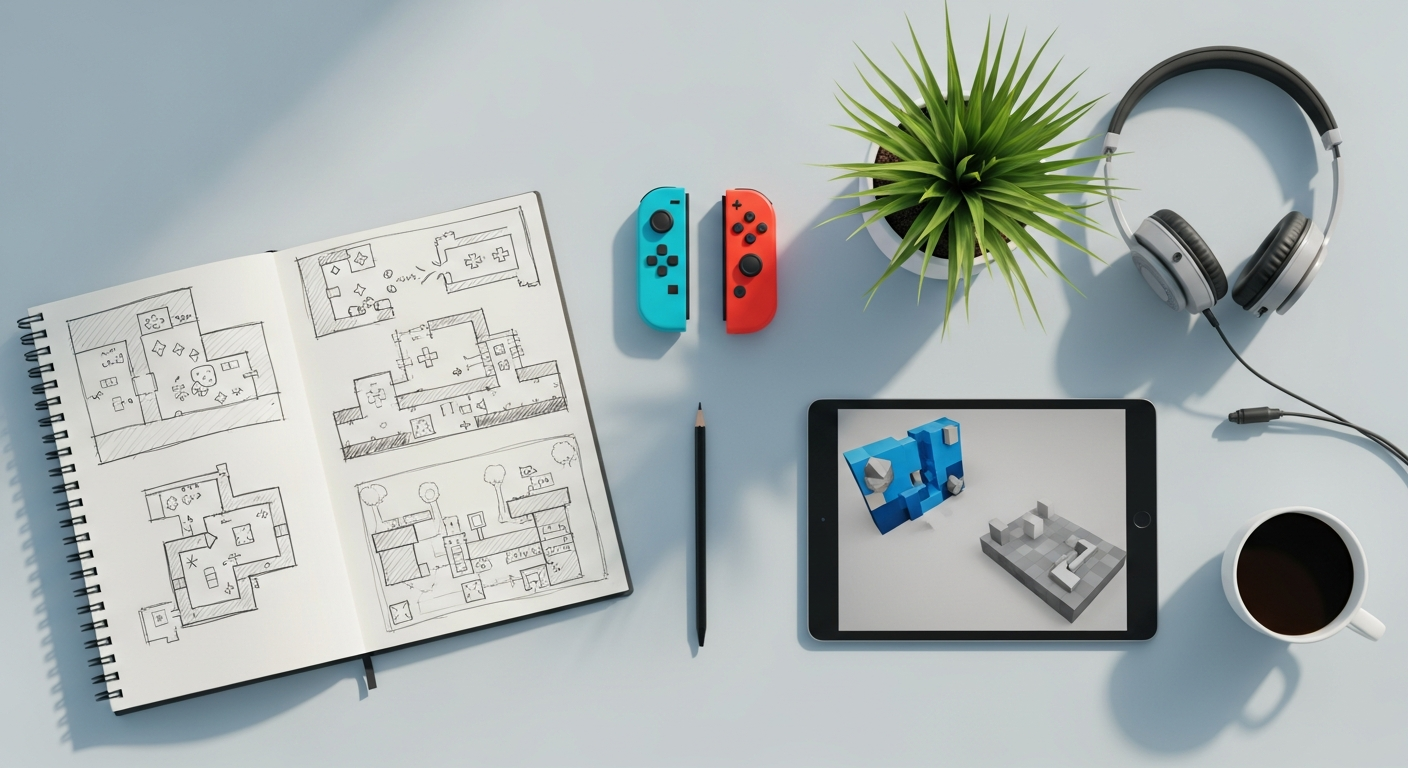 Tips for breaking into the video game design industry illustration