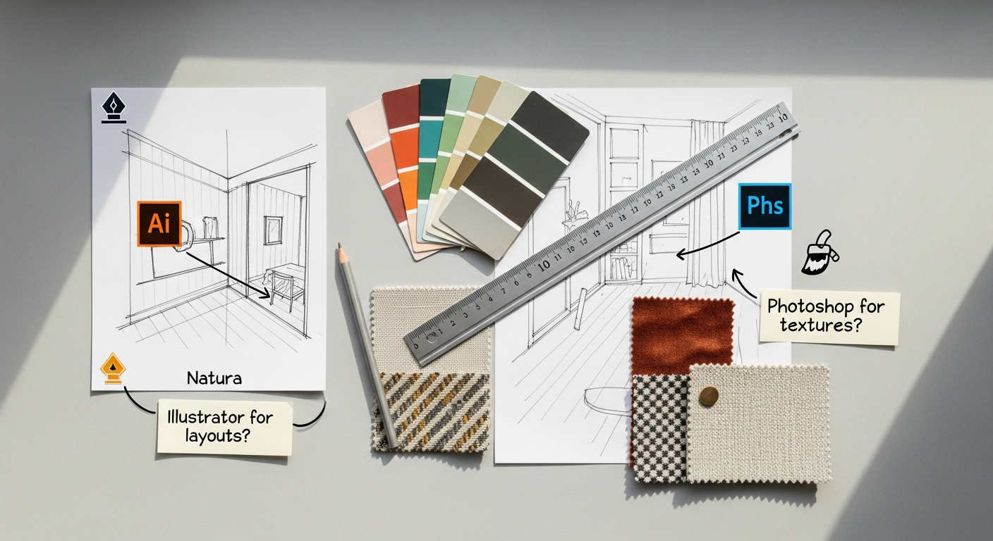 illustrator vs photoshop which to use