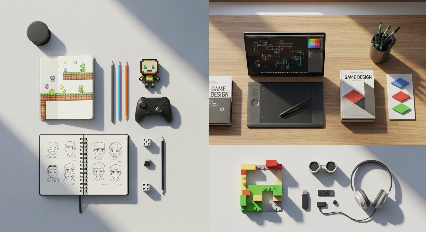 Tips for breaking into the video game design industry illustration